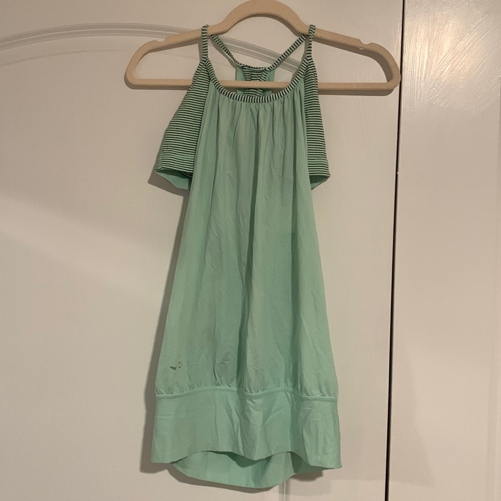 Lulu lemon mint green tank